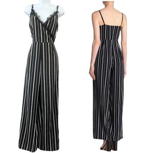 NWT Black and White Striped Romper/Jumpsuit